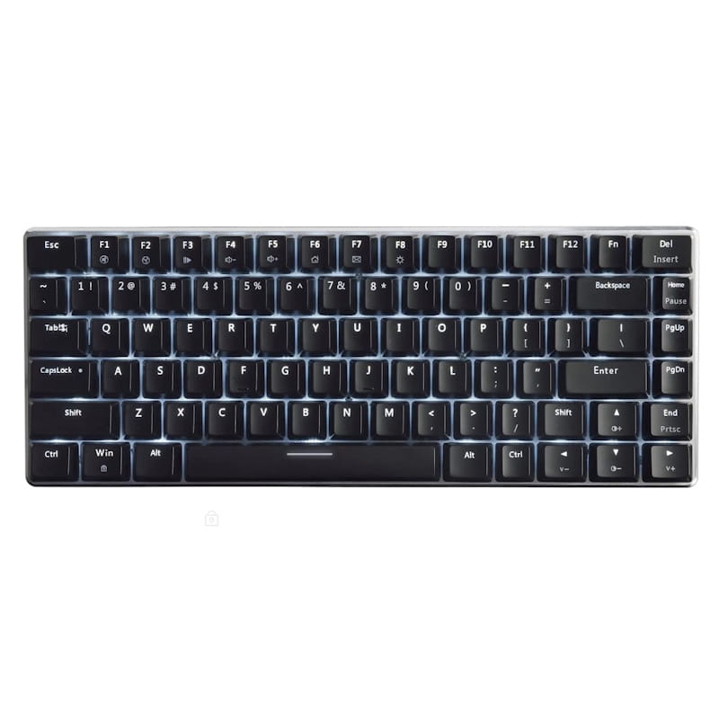 Ajazz AK33 Geek 75% Mechanical Keyboard (Black - White LED)