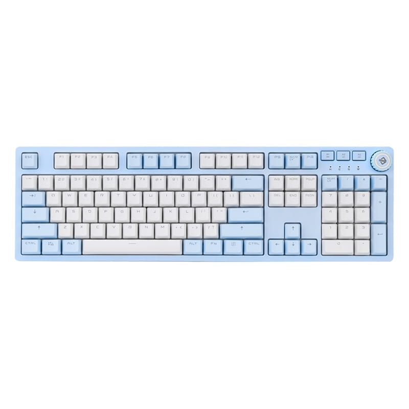 Ajazz AK515 Blue Double-Shot PBT White LED Mechanical Keyboard