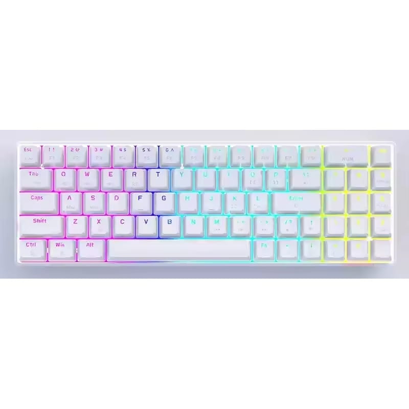 Ajazz K692 Wireless 65% Mechanical Keyboard (White)