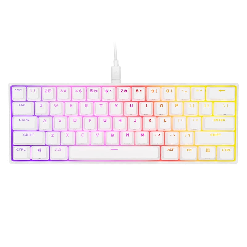 Corsair K65 RGB Mini White 60% Mechanical Gaming Keyboard