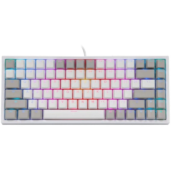 Epomaker EP84 Grey White Hot-Swap RGB 75% Mechanical Keyboard