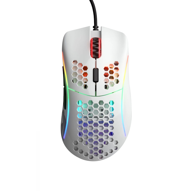 Glorious Model D Glossy White Gaming Mouse