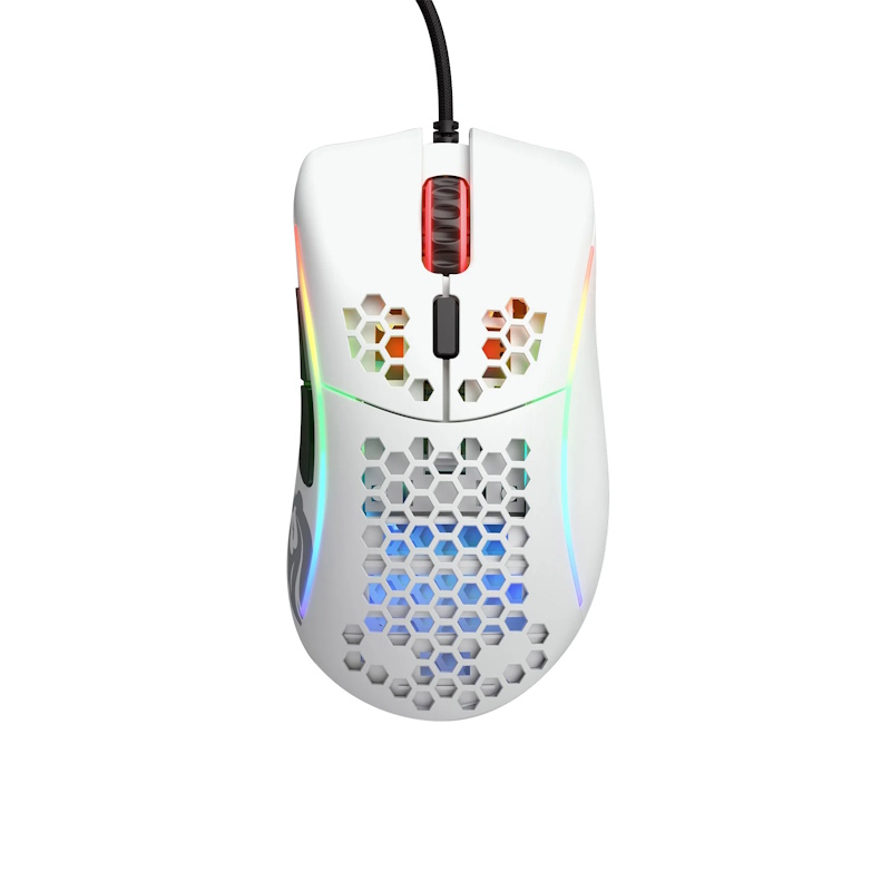 Glorious Model D Minus Matte White Gaming Mouse