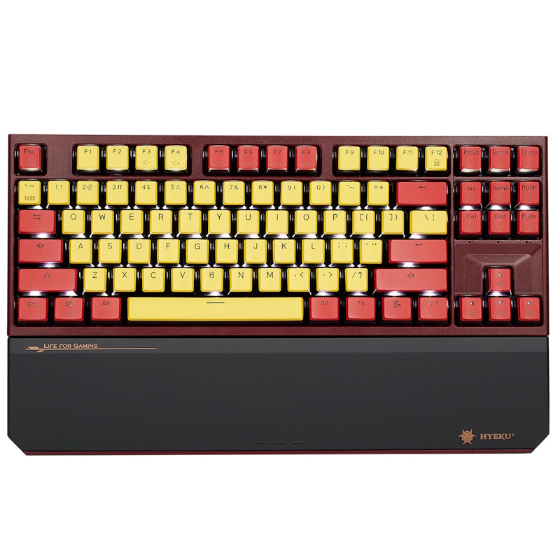 Hexgears PowerBlade X3 TKL Wireless Mechanical Keyboard (Red & Yellow)