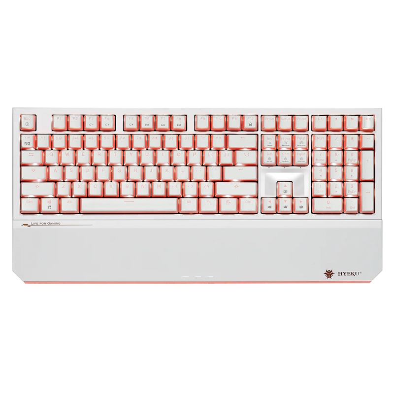 Hexgears PowerBlade X5 Pro Wireless Mechanical Keyboard (White & Pink)