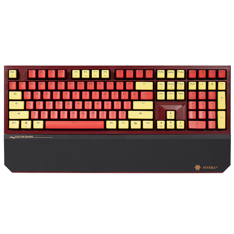 Hexgears PowerBlade X5 Wireless Mechanical Keyboard (Red & Yellow)