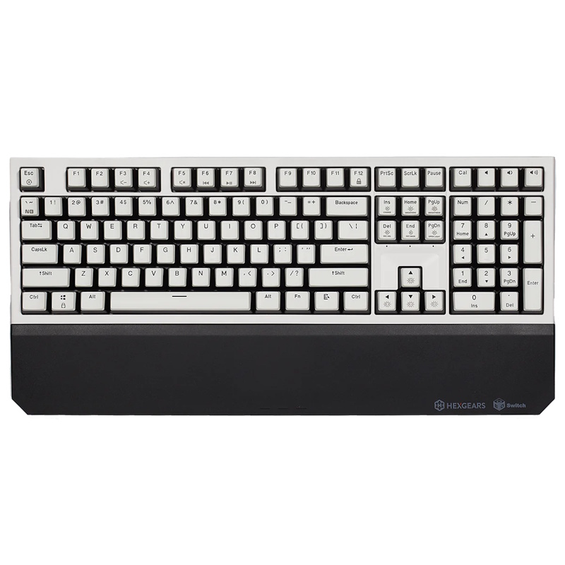 Hexgears PowerBlade X5 Wireless Mechanical Keyboard (White & Black Translucent)