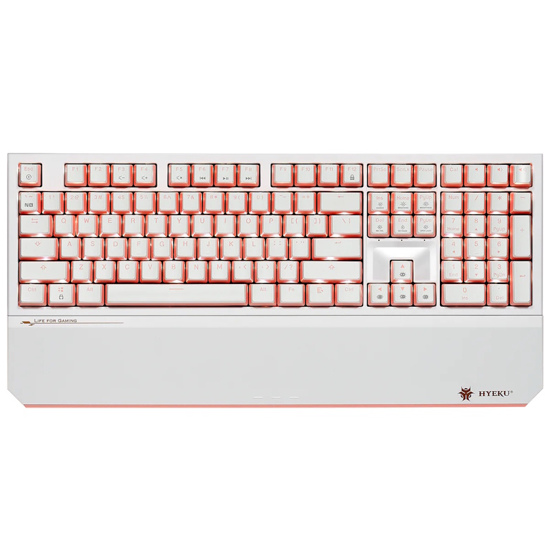 Hexgears PowerBlade X5 Wireless Mechanical Keyboard (White & Pink)