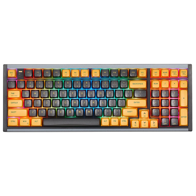 Hexgears ShadowKey I4 RGB Mechanical Keyboard (Gray & Yellow)