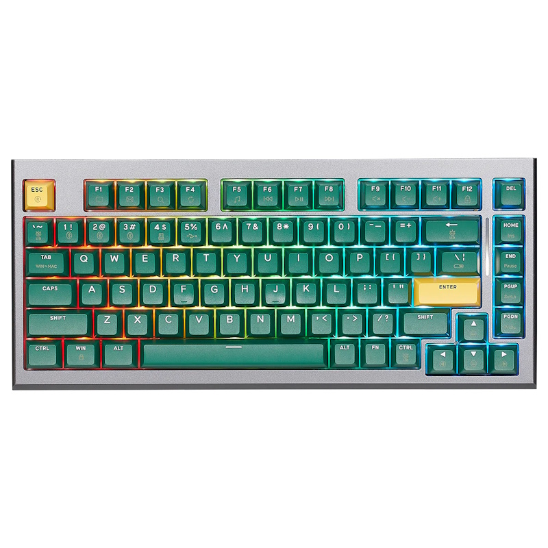 Hexgears Synergy Z2 RGB Wireless 75% Mechanical Keyboard (Dark Green)