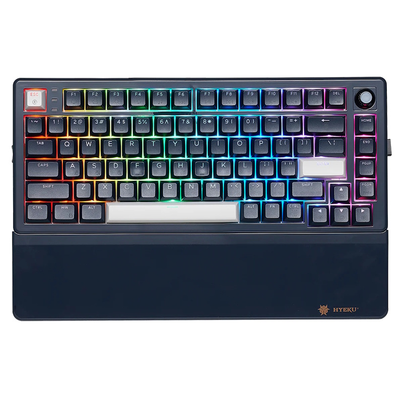 Hexgears WarpSpeed E2s Pro RGB Wireless 75% Mechanical Gaming Keyboard (Blue)