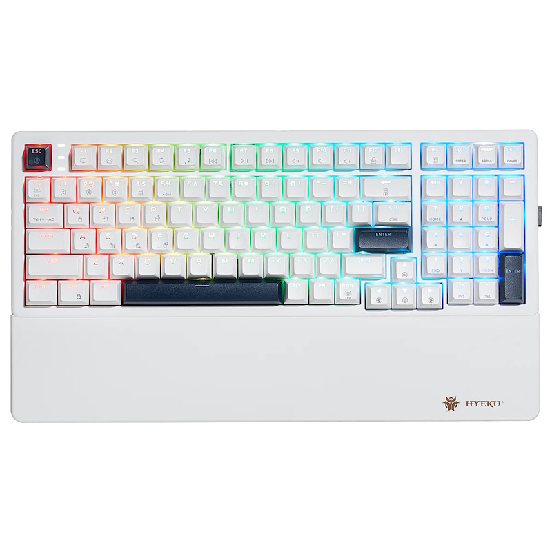 Hexgears WarpSpeed E4 Pro RGB Wireless Mechanical Gaming Keyboard (White)