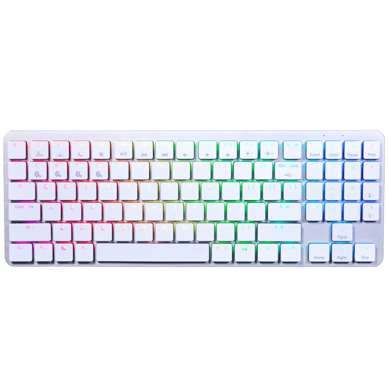 Hexgears X-1 RGB TKL Low Profile Mechanical Keyboard (White)