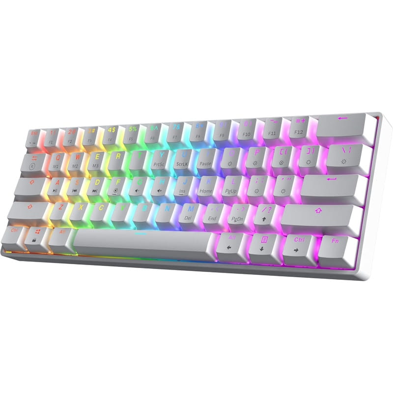 HK Gaming GK61 SE RGB 60% Mechanical Keyboard (White)