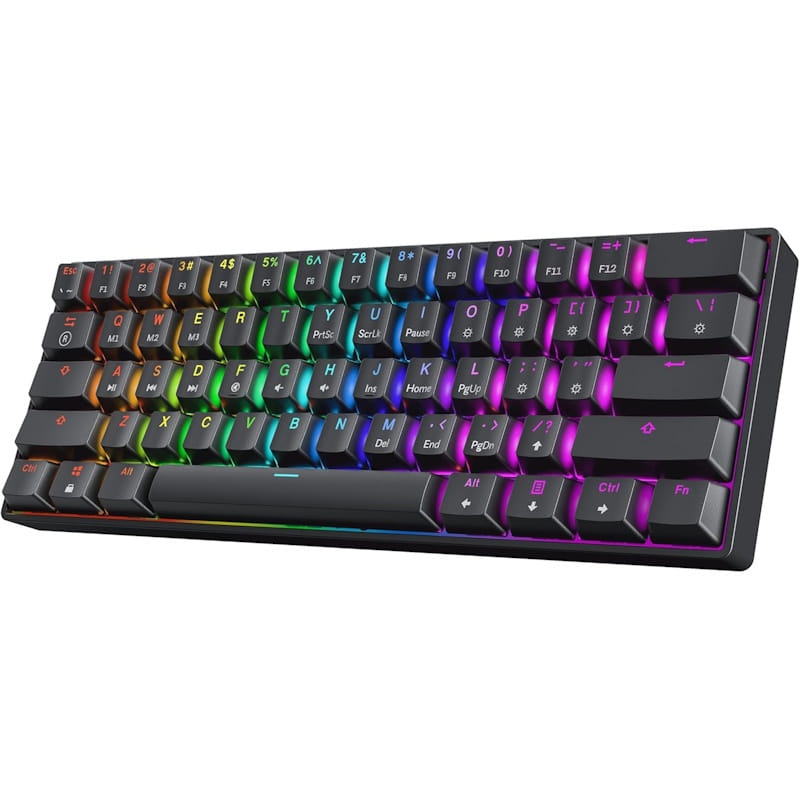 HK Gaming GK61 v3 Hot-Swap RGB 60% Mechanical Keyboard (Black)