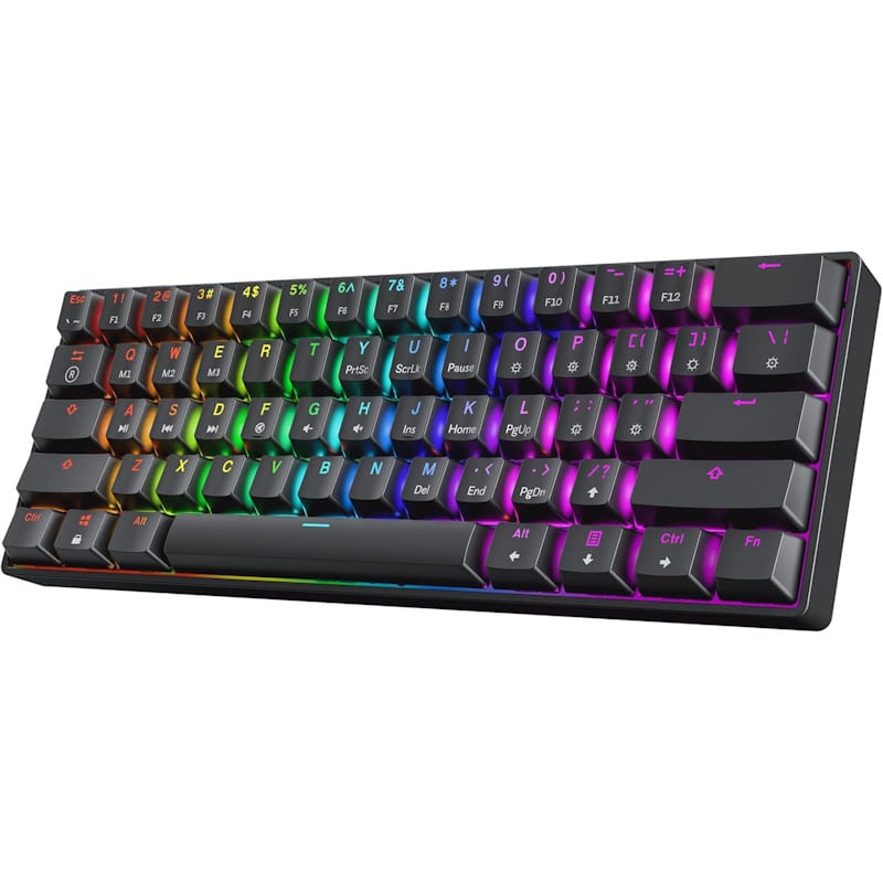 HK Gaming GK61HE RGB 60% Mechanical Keyboard (Black)