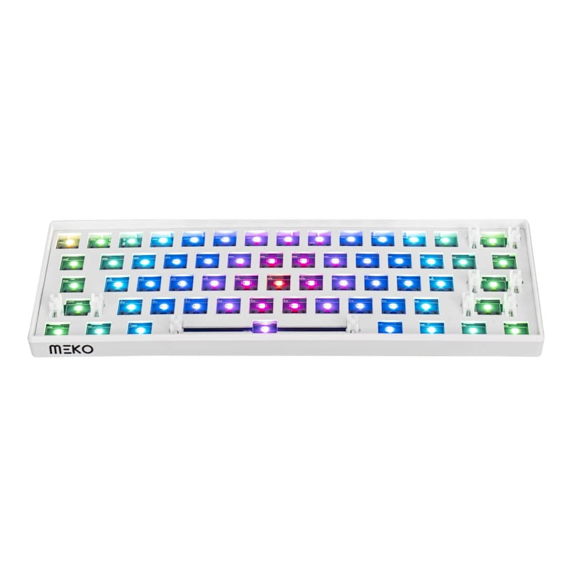 Meko Blink White Barebones 60% Mechanical Keyboard