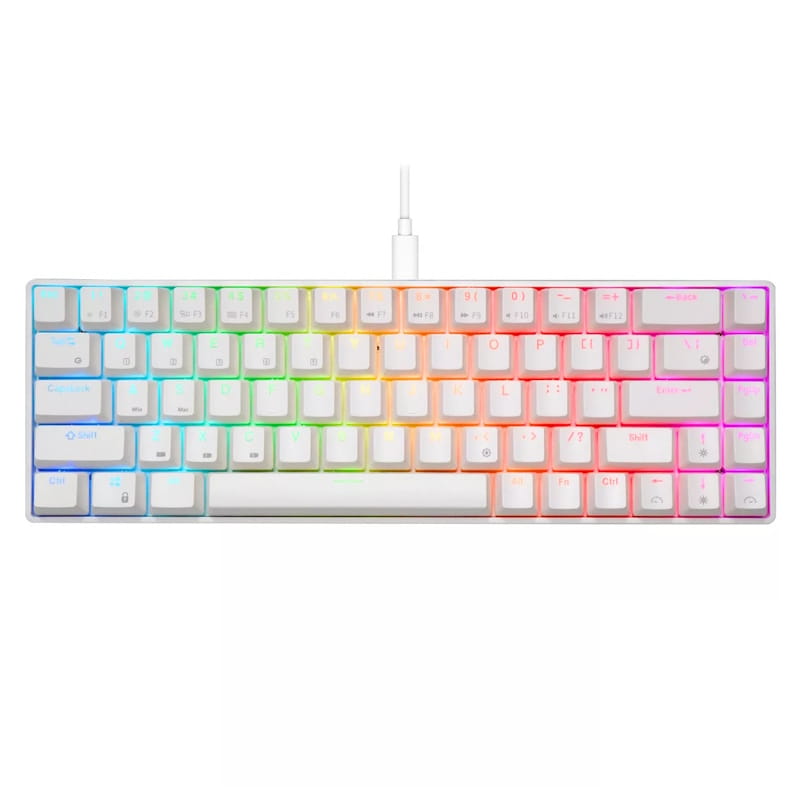 Royal Kludge RK68 White 65% Mechanical Keyboard