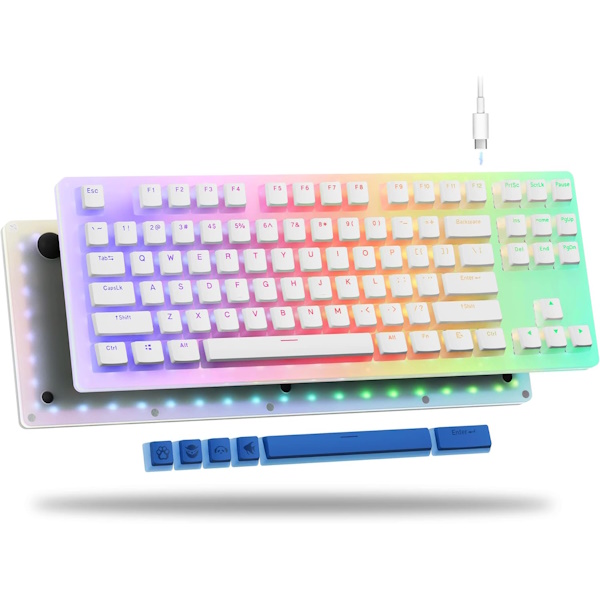 Womier K87 Pro White RGB TKL Mechanical Keyboard