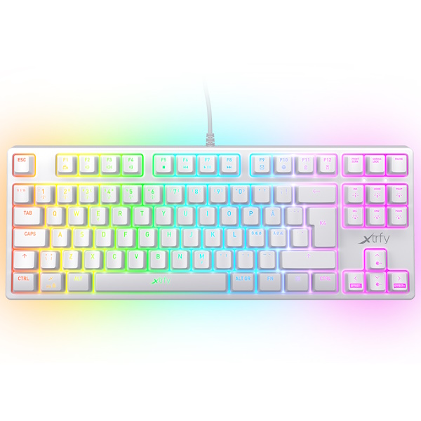 Xtrfy K4 TKL RGB White Mechanical Gaming Keyboard