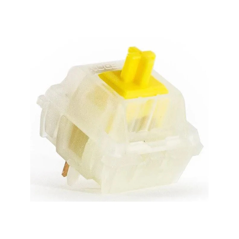 Gateron CAP V2 Milky Yellow Switches (Linear 50g - PCB Mount)