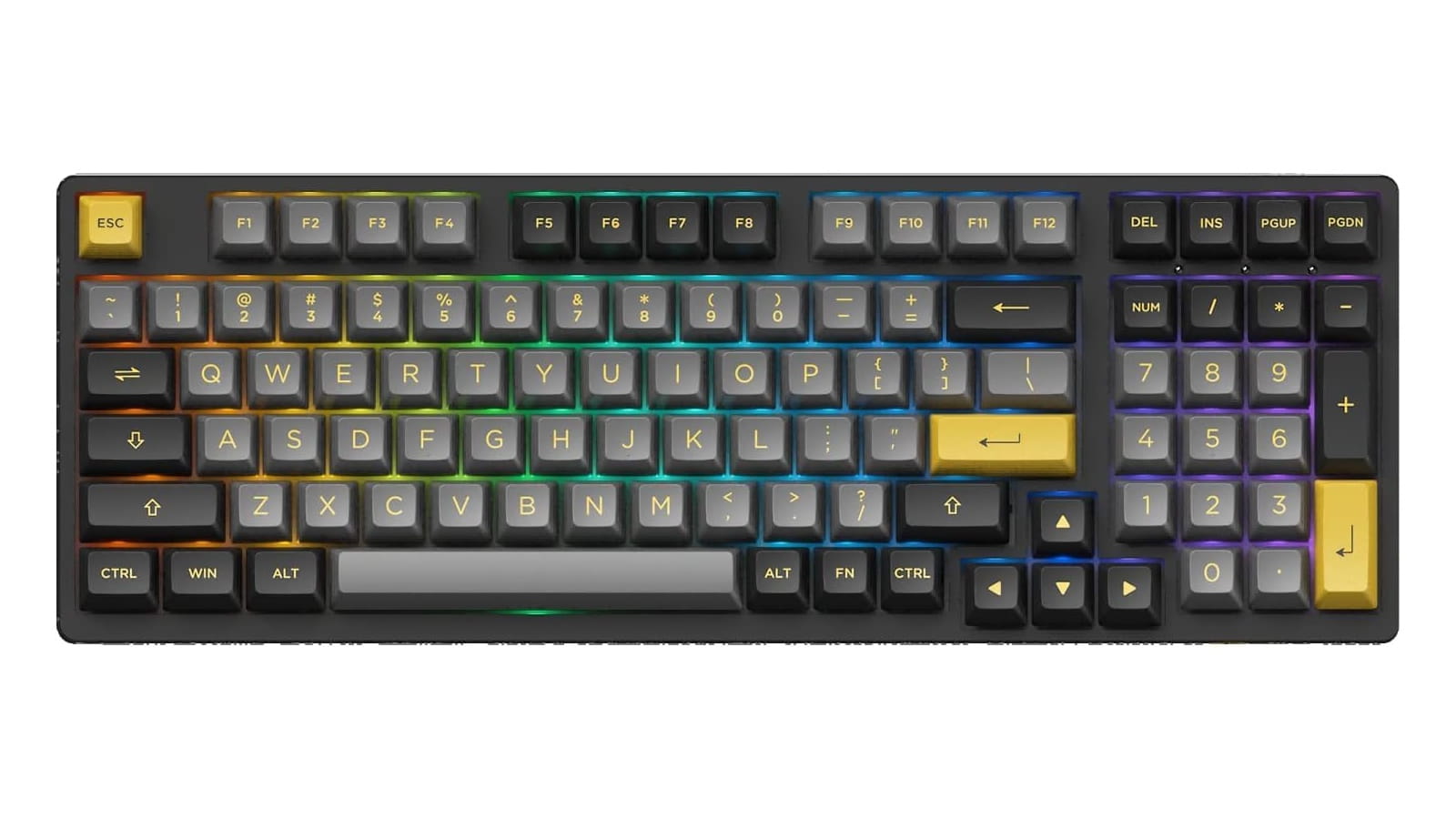 Akko 3098B Black & Gold 1800 Layout Mechanical Keyboard