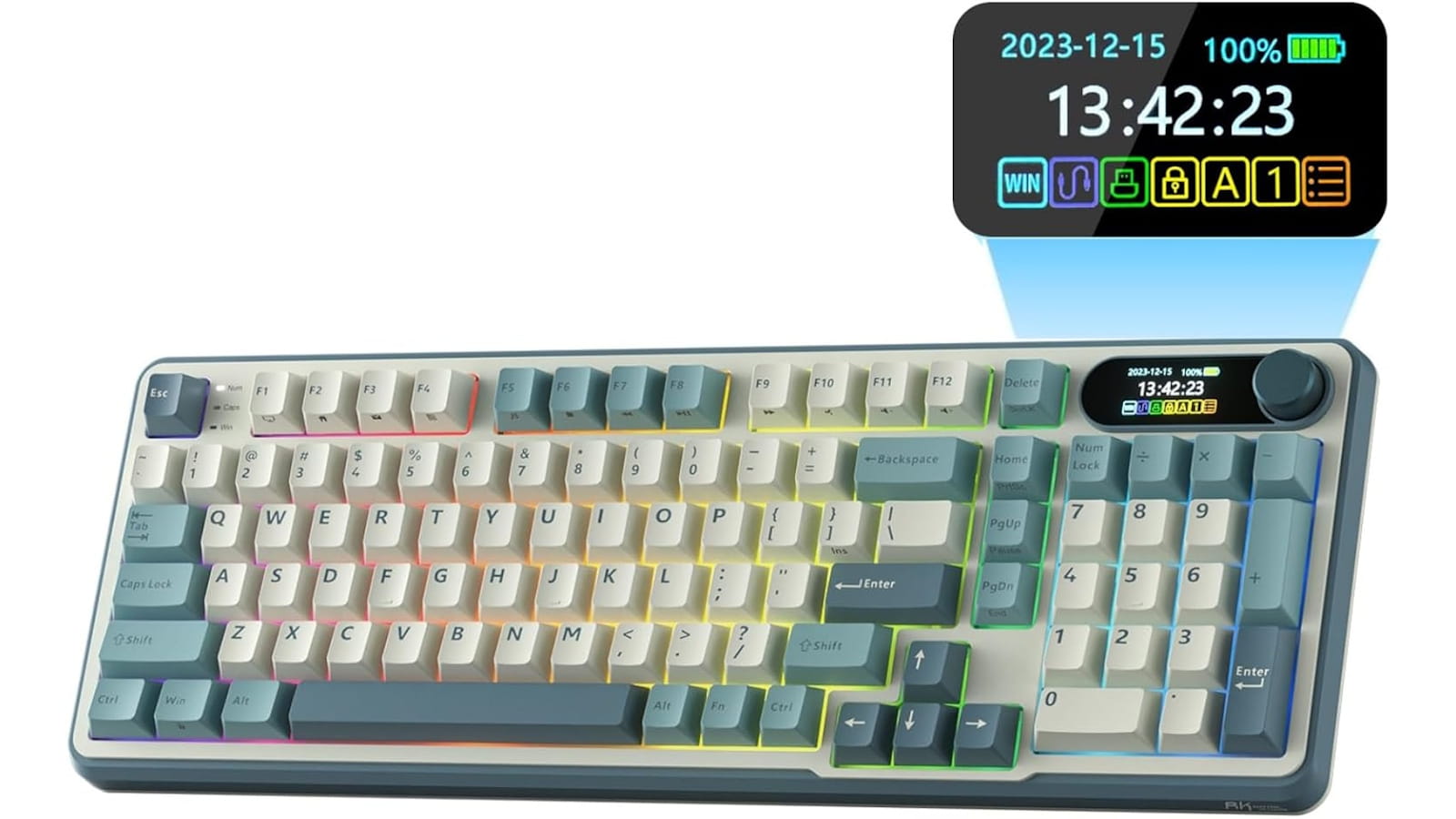 RK ROYAL KLUDGE S98 1800 Layout Mechanical Keyboard in Sky Blue