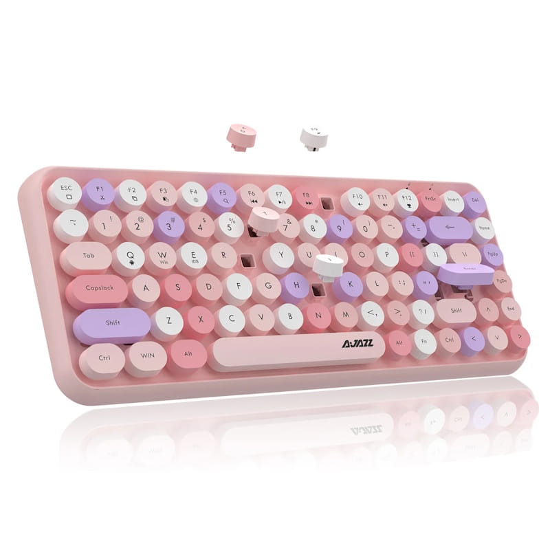 Ajazz 308i Multi Pink Bluetooth 75% Mechanical Keyboard