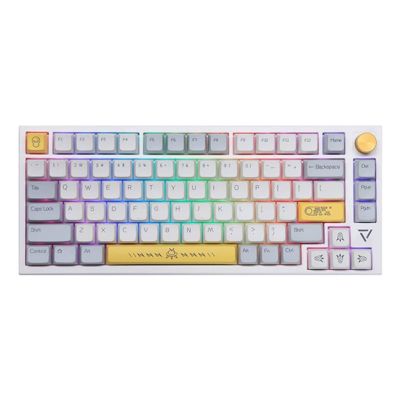 Ajazz AK816 Pro White 75% Mechanical Keyboard