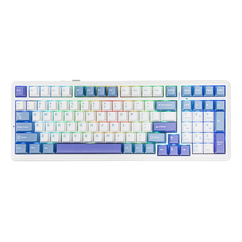 Epomaker x AULA F99 (Purple White Blue) Mechanical Keyboard