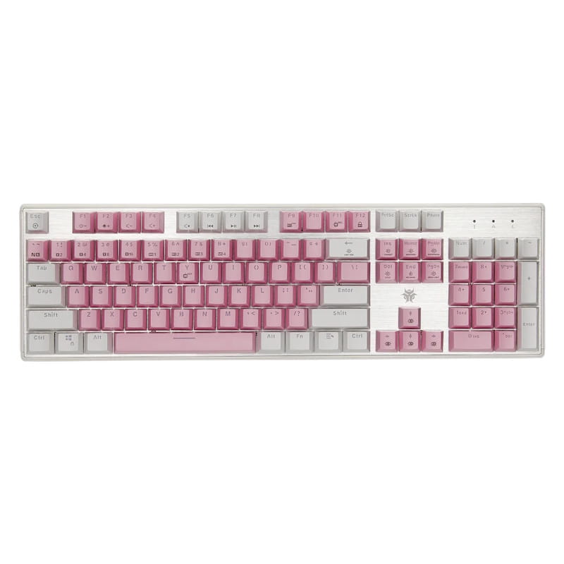 Hexgears DeathStrike GK715s Mechanical Gaming Keyboard (Pink & White)