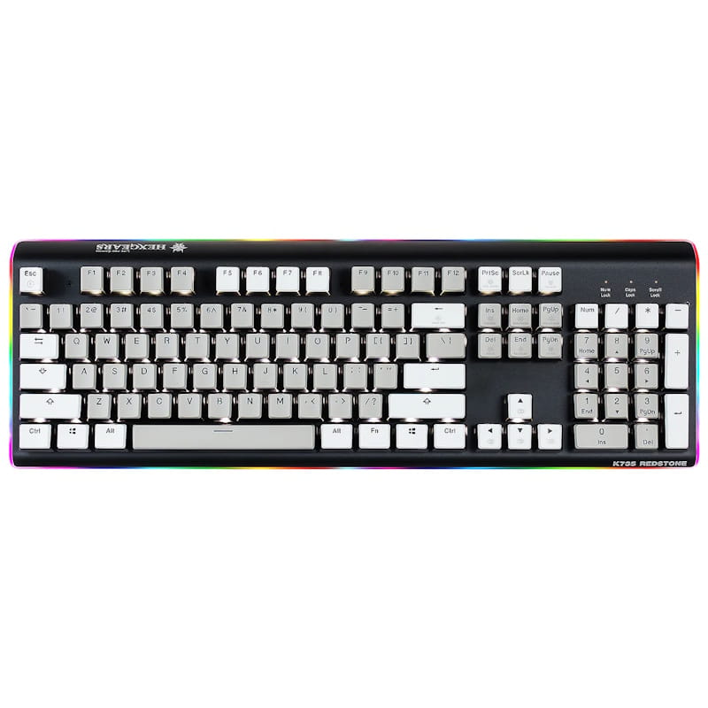 Hexgears DeathStrike GK735 Mechanical Gaming Keyboard (Gray & White)