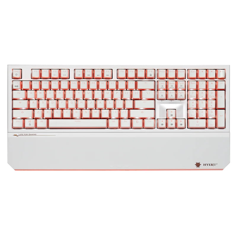 Hexgears PowerBlade X5 Pro Wireless Mechanical Keyboard (White & Pink)