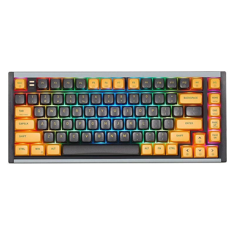 Hexgears ShadowKey I2 RGB 75% Mechanical Keyboard (Gray & Yellow)