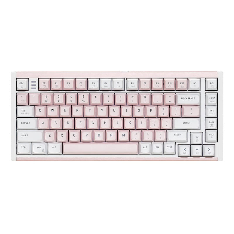 Hexgears ShadowKey I2 RGB 75% Mechanical Keyboard (Pink & White)