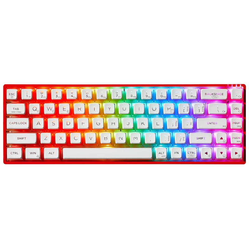 Hexgears Soda Red RGB Wireless 65% Mechanical Gaming Keyboard