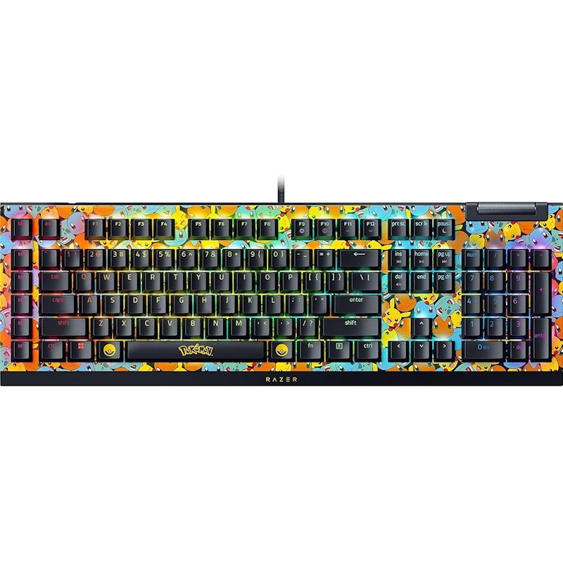 Razer BlackWidow V4 X Pokémon Edition mechanical gaming keyboard