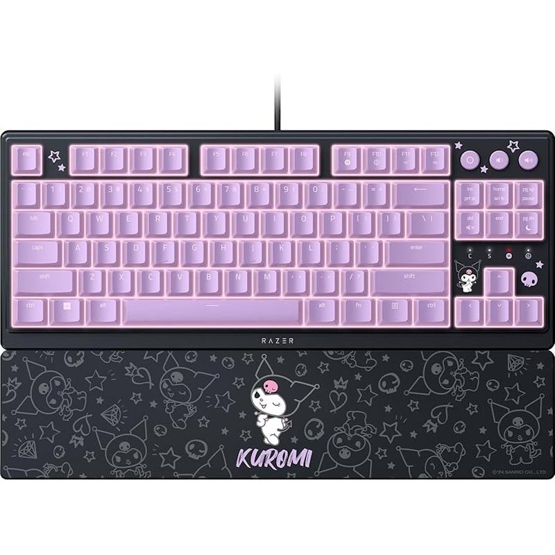 Razer Ornata V3 Tenkeyless Kuromi Edition gaming keyboard